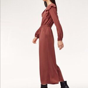 *Black* Wilfred Aritzia Black Long Sleeve Fleurette Jumpsuit Size Medium